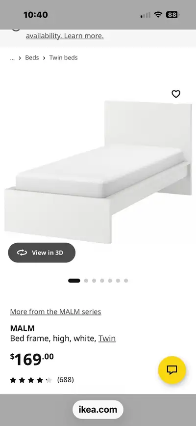 IKEA  Malm frame, View more