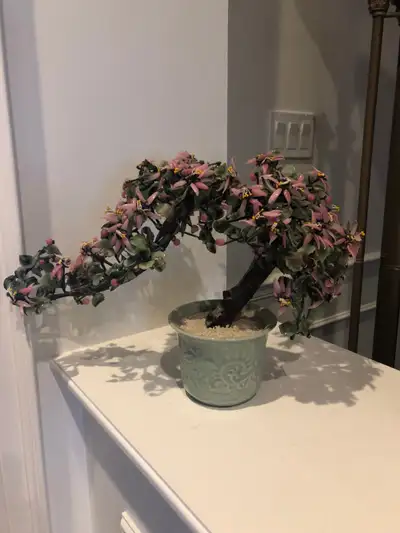 Glass Bonsai plant, like new - $115 obo Beautiful inspired bonsai plant; like Cherry Blossom 12 high...