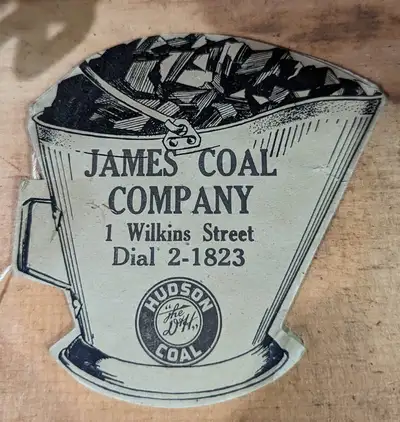 Vintage Sewing Pin Booklet James Coal Company / Hudson Coal Promo Advertising Sewing Pin Booklet Set...