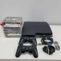 Playstation 3 Slim + 2 Controllers + 11 Games 