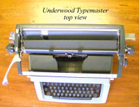 Manual Vintage Underwood Typemaster Typewriter legal size 1970s