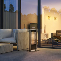 Electric Patio Heater with Ultra-low Glare and 6 Heat Settings, 