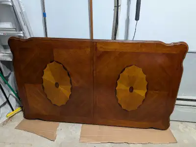 Solid wood dining room table + chairs, View more