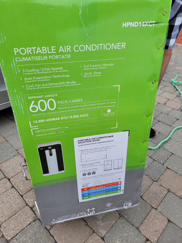 Air Conditioner Haier Portable- 13500 BTU in Heaters, Humidifiers & Dehumidifiers in Markham / York Region - Image 2