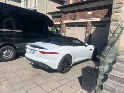 2014 Jaguar Automatic transmission. Gas . V6 Convertible. White on black No dent or scratch 82,000 k...