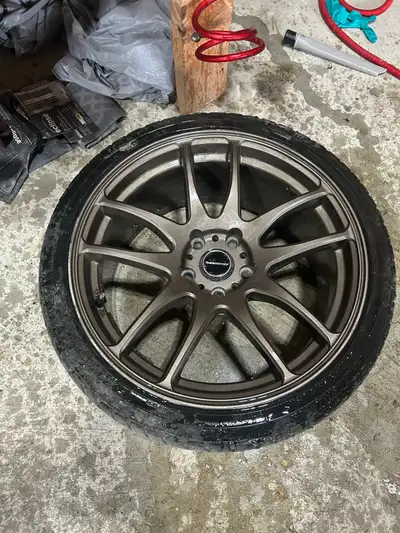 18 inch bronze rims and tire , View more