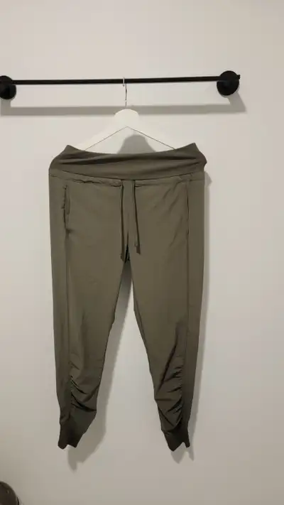 Long green pants fits M size small adult, View more