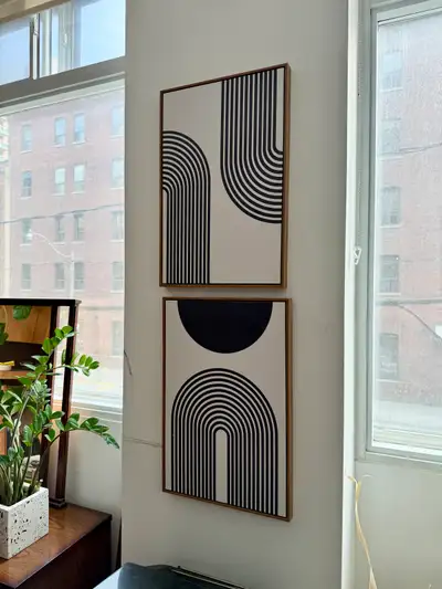 Modern Graphic Art Prints – Framed Set of 2, View more