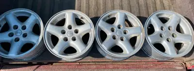 Came off a 1998 Jeep TJ. Rims held air before tires were taken off. Asking $150 obo.