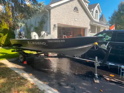 2023 Legends Proport 16ft fishing boat Features: Mercury 25hp motor (model year 2022) 2nd set of tra...