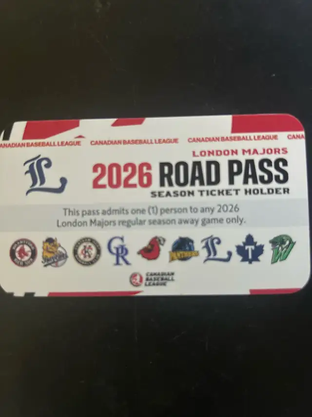 LONDON MAJORS 2026 ROAD PASS