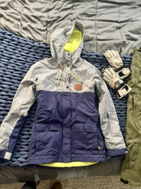 Snowboard/Ski Pants, Jacket, and Gloves