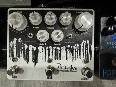 Awesome pedal that has 2 gain stages and a boost for a ton of options. Has Velcro on back but otherw...