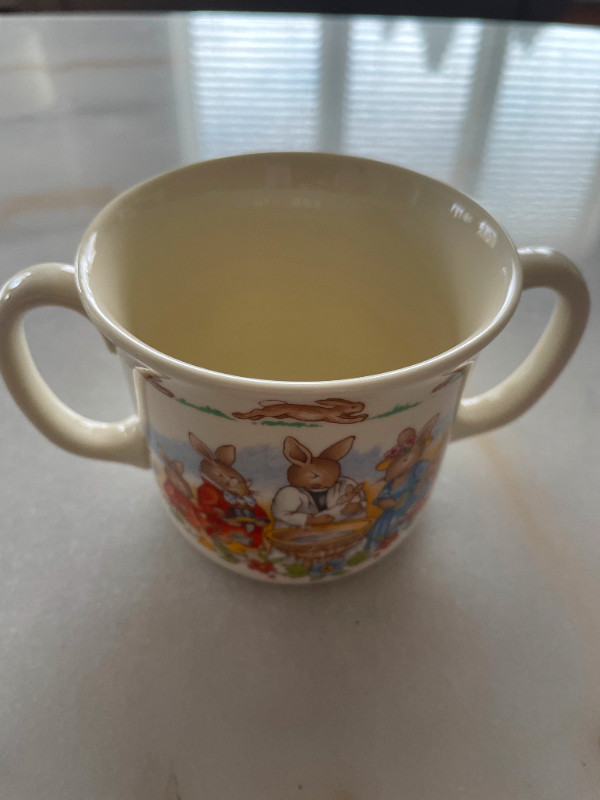 Royal Dalton Bunnykin & Wedgewood Peter Rabbit plate & cups in Feeding & High Chairs in St. Catharines - Image 2