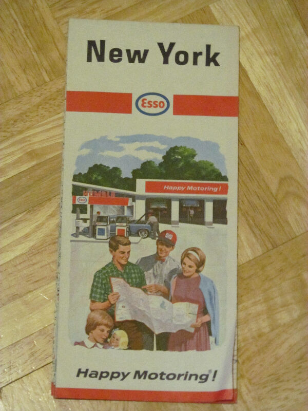Vintage New York road map in Arts & Collectibles in Mississauga / Peel Region - Image 3