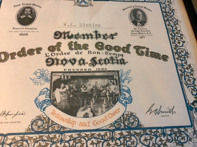 Order of the Good Time of Nova Scotia - Vtg Member Certificate in Arts & Collectibles in Belleville - Image 2