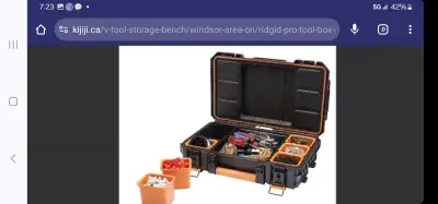 RIDGID Packout 22" Small Parts Organizer Pro Waterproof Tote, View more