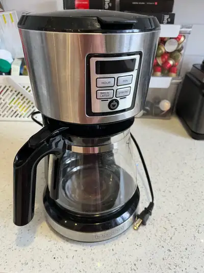 Black Decker coffee maker 12 cups, View more