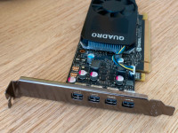 Nvidia Quadro P600 Graphics, 2GB VRAM, 4xMini DP ports