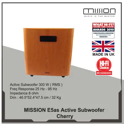 Mission E5AS 300Watts Subwoofer, View more
