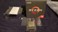 AMD Ryzen 5 2600X 3.6 GHz CPU Processor + Wraith Spire Heat Sync