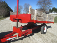 barn find trailer tractor snowblower dust cleaned off