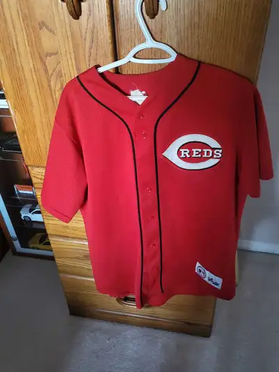 I'm offering a Ken Griffey Jr. Cincinnati Reds jersey, size large, perfect for any baseball fan or c...