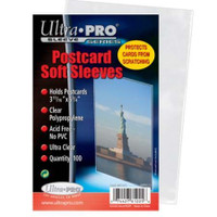 ULTRA PRO .... SOFT SLEEVES ... POSTCARD size ... package of 100