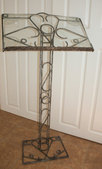 Heavy Wrought Iron Podium - Pulpit - Lectern - Music Stand