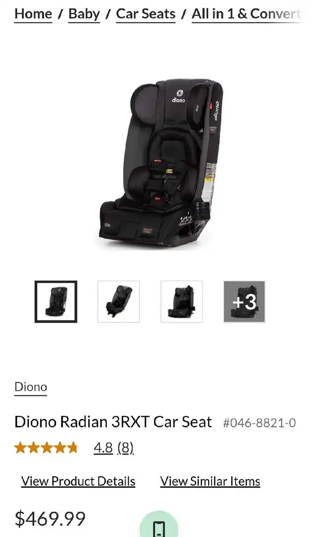 Diono Radian 3RXT Car Seat in Strollers, Carriers & Car Seats in City of Toronto - Image 4