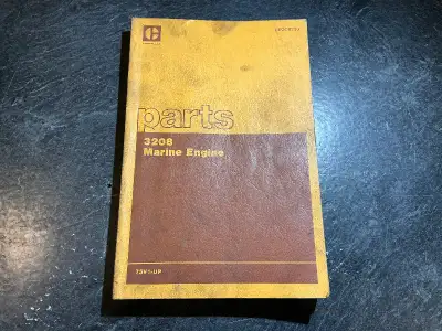 Caterpillar 3208 Marine Engine Parts Book. CAT Part number Form UEG0823S, Printed in 12/1988 Serial...