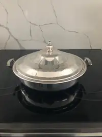 Silver Plated Casserole Holder With Lid