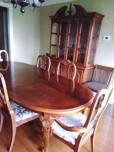 Solid wood dining room set, View more