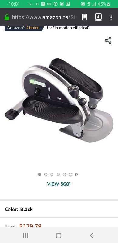 Stamina InMotion Compact Elliptical Trainer-Use Sitting/Standing in Exercise Equipment in City of Toronto - Image 2