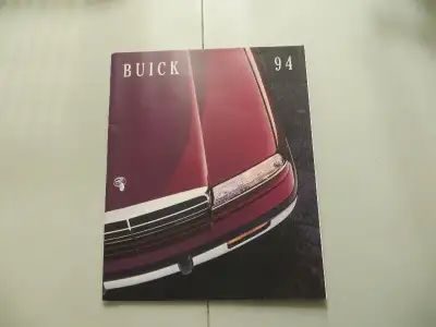 1994 BUICK DEALER SALES BROCHURE. COVERS FULL PRODUCT LINE. IN MINT CONDITION. 63 PAGES $ 20.00