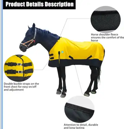 New Paloura Waterproof and Windproof Horse Sheet 76 inch, View more