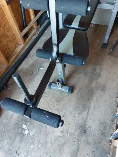 Bench press/leg extension unit, View more