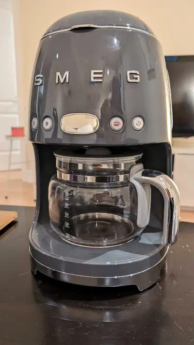 SMEG 50s Retro Style Drip Filter Coffee Machine - GREY with Box 