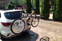 bike hitch mount rack (4) bikes