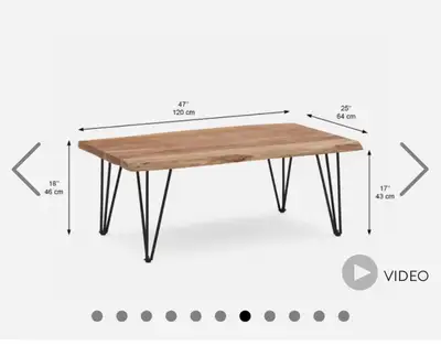 Structube RENO Coffee Table - solid acacia wood, View more