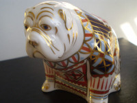 Royal Crown Derby Paperweight  Figurine - " Bulldog " -