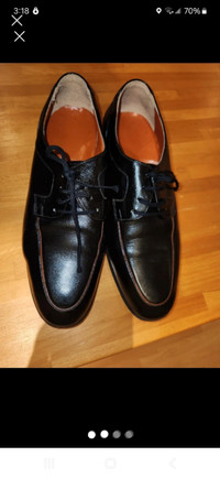 All leather hand-made  men shoes ( Leather Sole )Size 7,