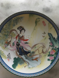Signed Asian decorative plate 