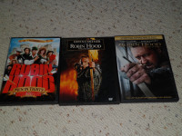 Lot of 3 Robin Hood DVD Movies Costner Crowe Brooks