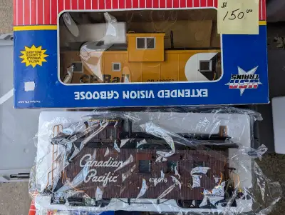 2 USA Trains G scale model train Cabooses. Canadian Pacific $135 & CP Rail $160. Mint condition ship...