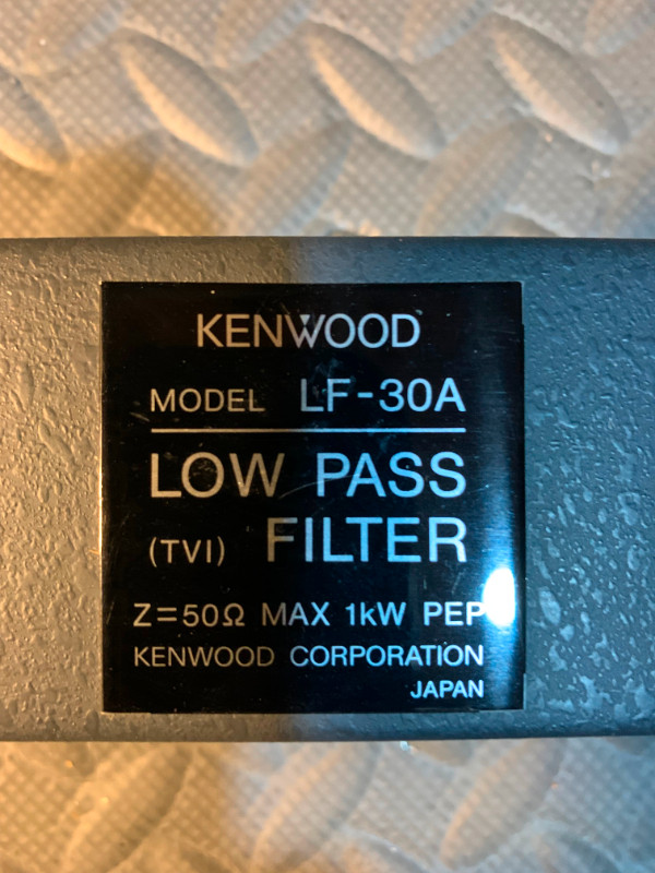 1990s Vintage Kenwood Ham Radio Low Pass Filter in General Electronics in Mississauga / Peel Region - Image 2