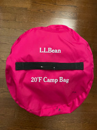 L.L.Bean Flannel Lined Camp Sleeping Bag, 20°