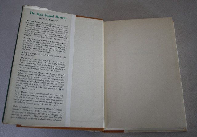The Oak Island Mystery 1958 First Edition in Non-fiction in Saint John - Image 3