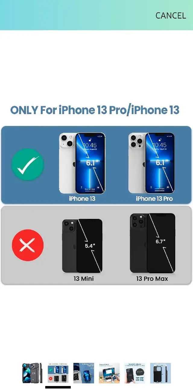 NEWDERY Battery Case for iPhone 13 Pro & iPhone 13, 4800mAh Exte63860081613057122