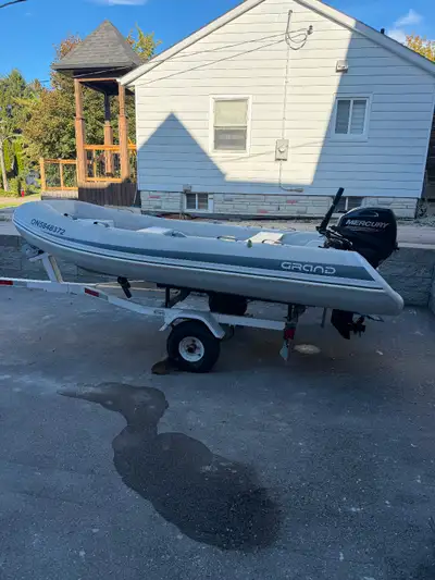 Selling my 12 foot dingy with a 20 HP mercury outboard motor. Motor is pretty much brand new in exce...
